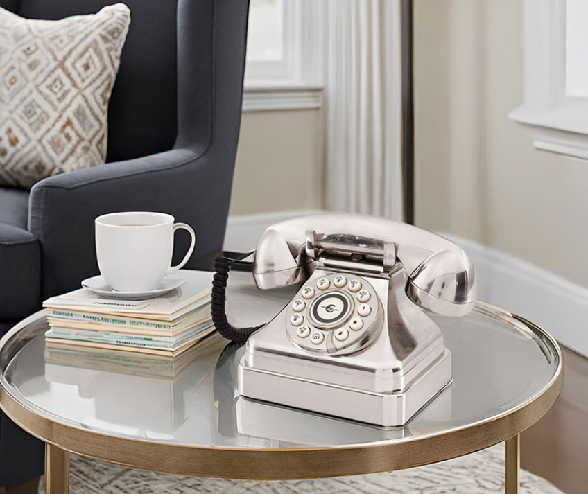 Ooma Telo Air + Linx+ Chrome Kettle Phone Bundle